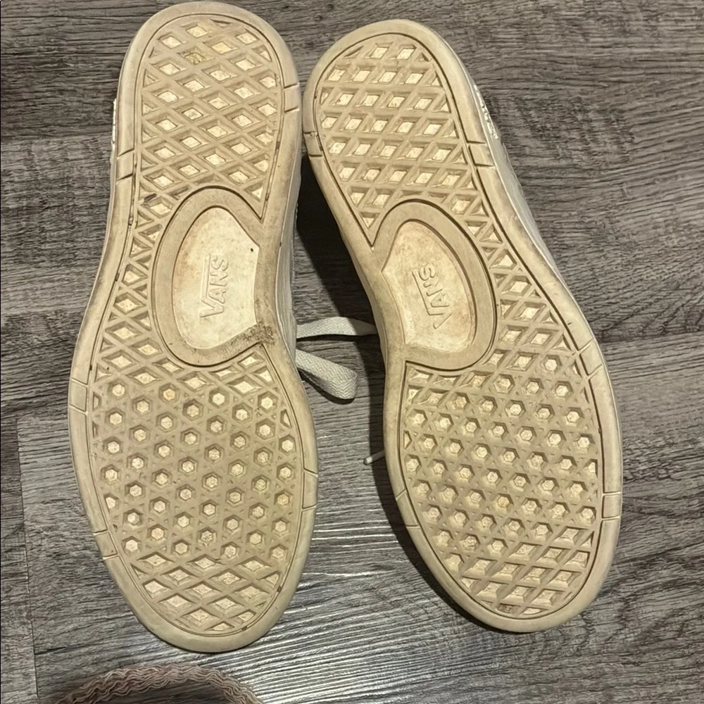 Vans Off-White and Beige Sneakers - Picture 6 of 6